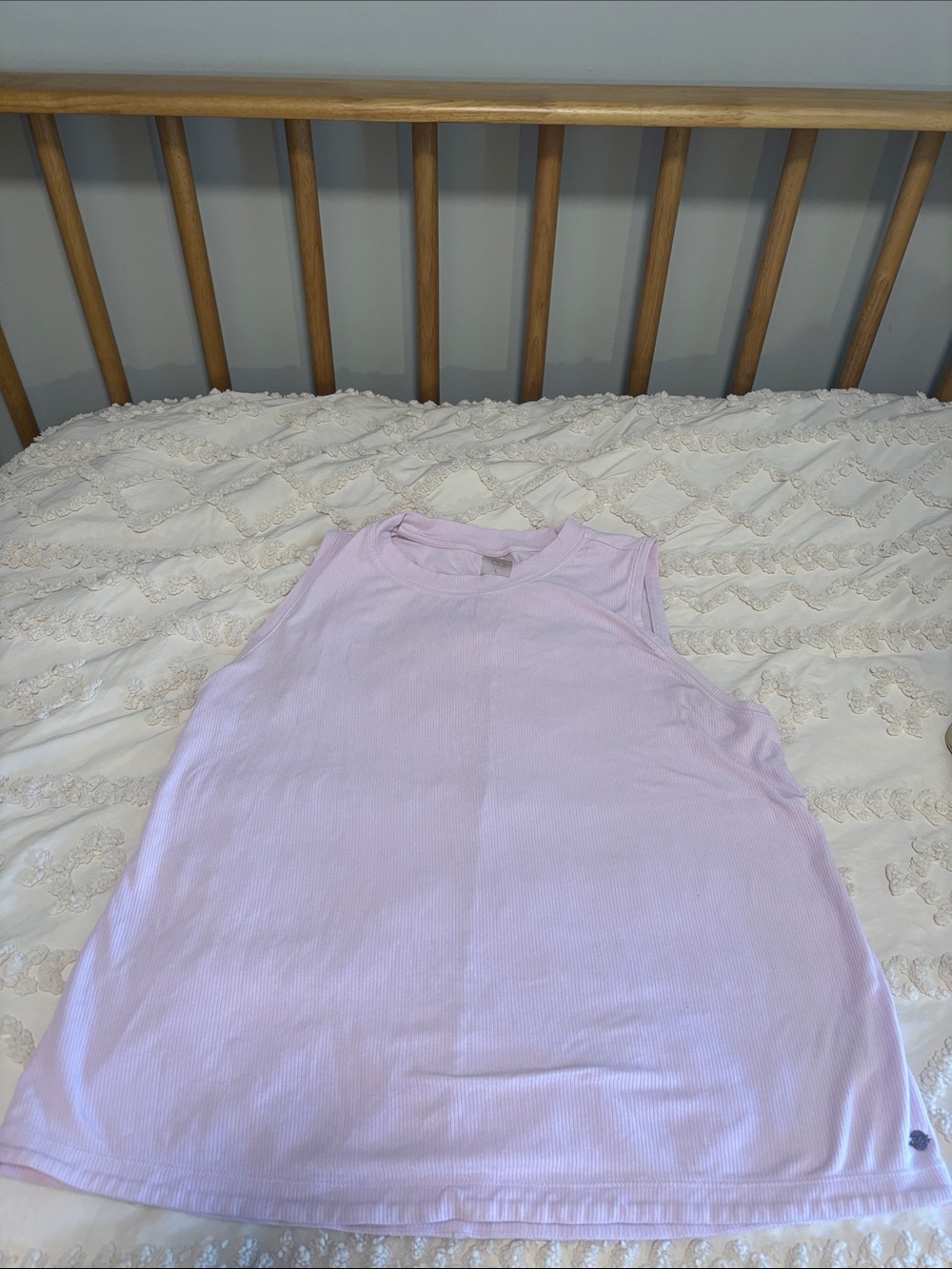 💜 Ribbed boyfriend tank - light purple/pink